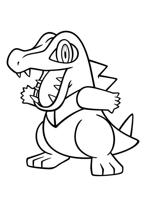 totodile coloring page